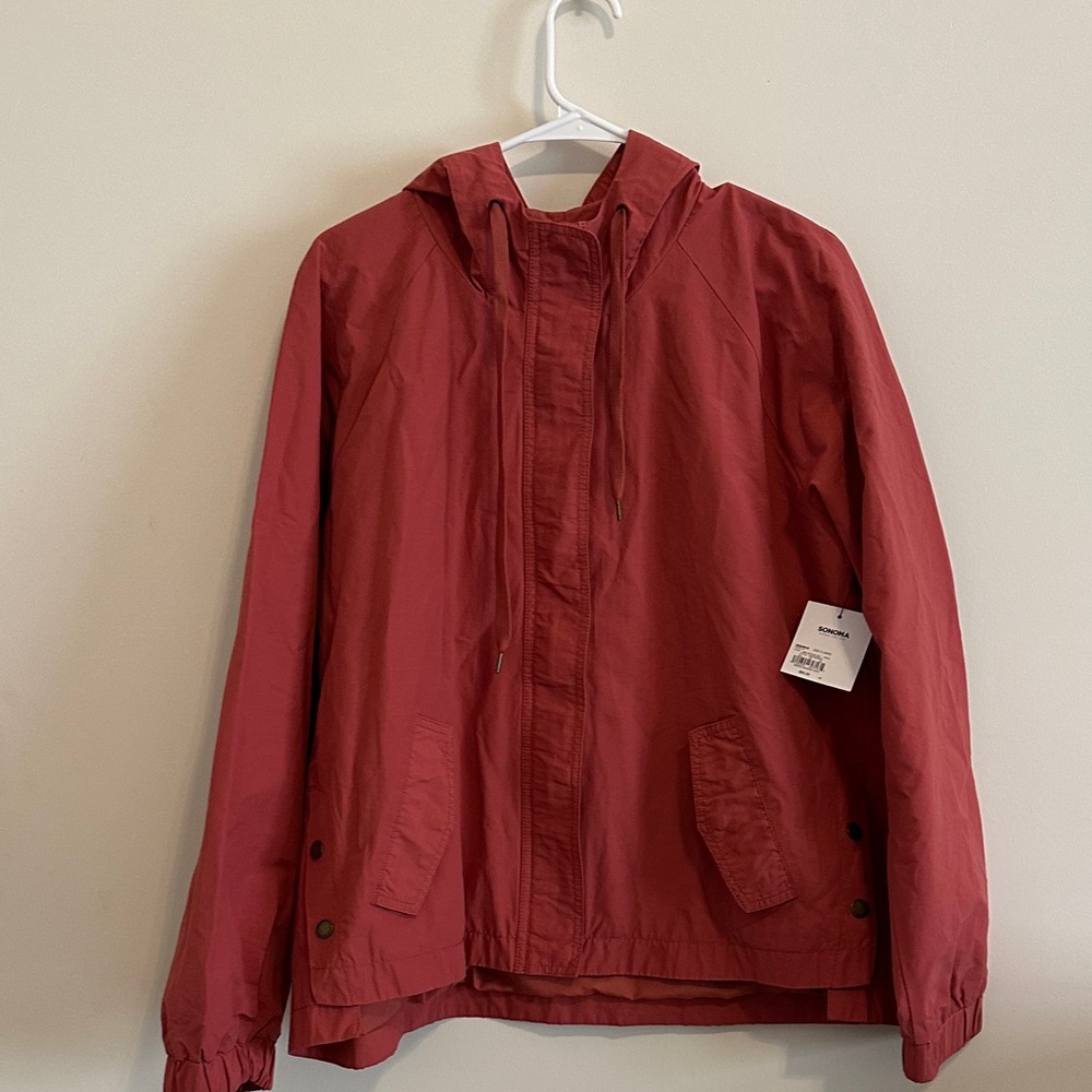 Antique berry color Hooded Jacket